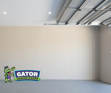 Garage Door in Open Position. - Garage Door Opener Repair - Austin & Round Rock, TX - Gator Garage Doors