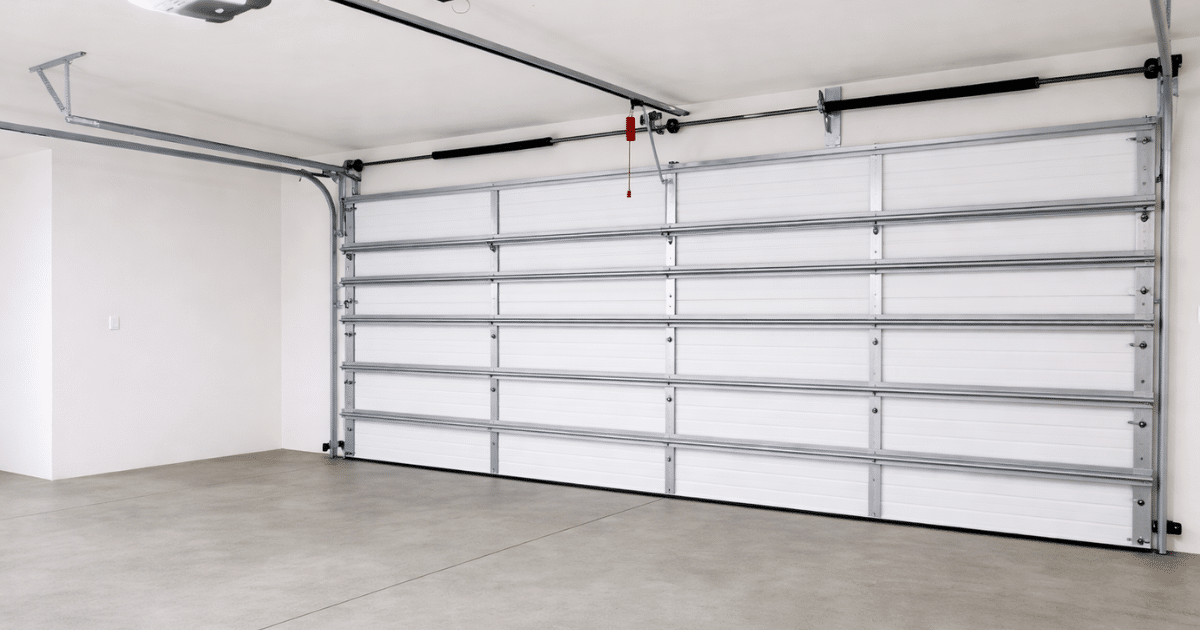 Wind-rated garage door in Austin home